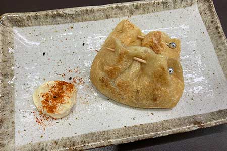 Fried Tofu with Natto & Cheese